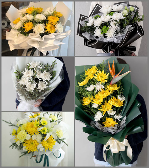 湖南湘潭岳塘区板塘乡白事花束代送